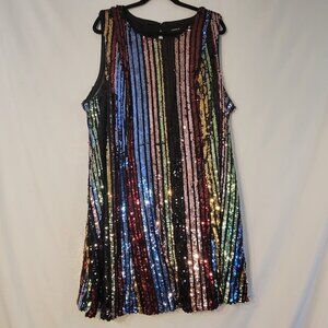 Gorgeous Torrid Sequined Trapeze Party Sheath Dress size 3x plus NWOT